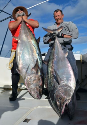 Doggies of 63.5 et 56.5kg - Rod Fishing Club - Rodrigues Island - Mauritius - Indian Ocean