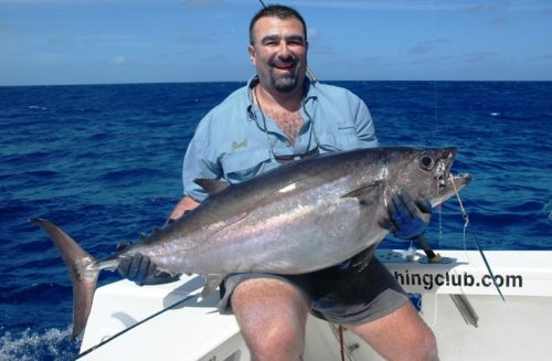 Doggy for Malik on jigging - Rod Fishing Club - Rodrigues Island - Mauritius - Indian Ocean