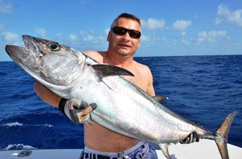 Doggy for Pierre on jigging - Rod Fishing Club - Rodrigues Island - Mauritius - Indian Ocean