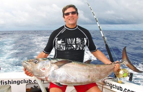 Doggy on baiting - Rod Fishing Club - Rodrigues Island - Mauritius - Indian Ocean