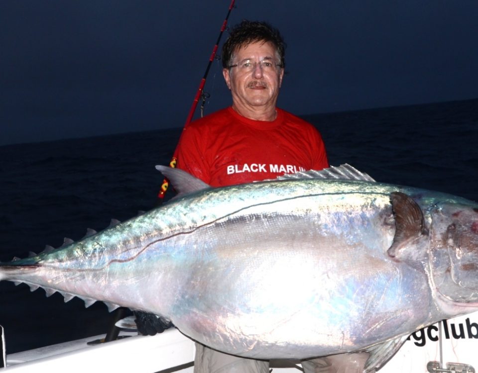 Dogtooth tuna or Gymnosarda unicolor - Rod Fishing Club - Rodrigues Island - Mauritius - Indian Ocean