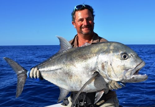 GT released - Rod Fishing Club - Rodrigues Island - Mauritius - Indian Ocean