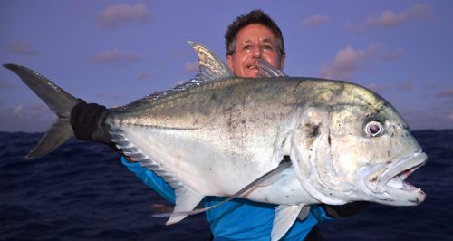 GT released - Rod Fishing Club - Rodrigues Island - Mauritius - Indian Ocean