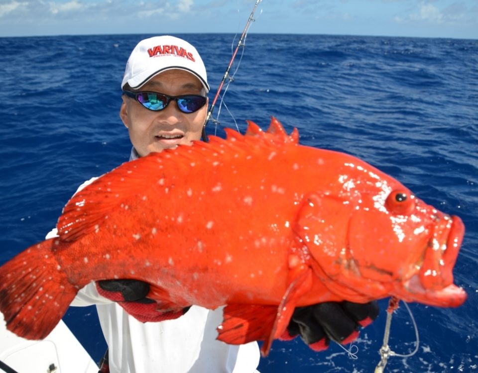 Golden hind for Igor on jigging - Rod Fishing Club - Rodrigues Island - Mauritius - Indian Ocean