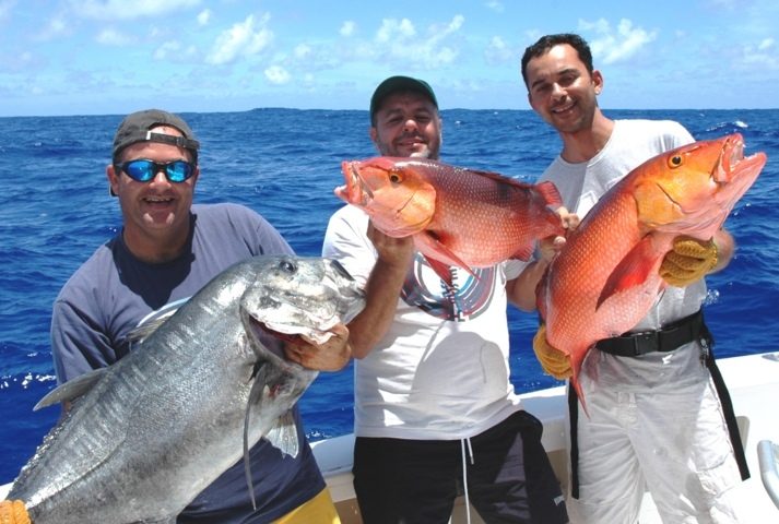 Good variety on bottomfishing - Rod Fishing Club - Rodrigues Island - Mauritius - Indian Ocean