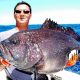 Grouper caught on jigging by Olivier - Rod Fishing Club - Rodrigues Island - Mauritius - Indian Ocean