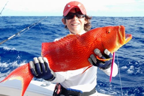 Moontail sea bass - Rod Fishing Club - Rodrigues Island - Mauritius - Indian Ocean