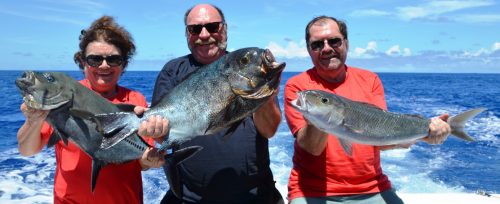 Nice variety on baiting - Rod Fishing Club - Rodrigues Island - Mauritius - Indian Ocean