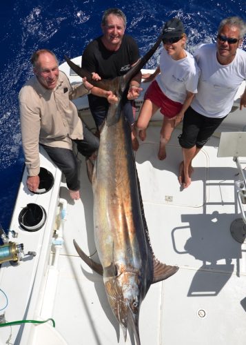 Philippe and his black marlin - Rod Fishing Club - Rodrigues Island - Mauritius - Indian Ocean