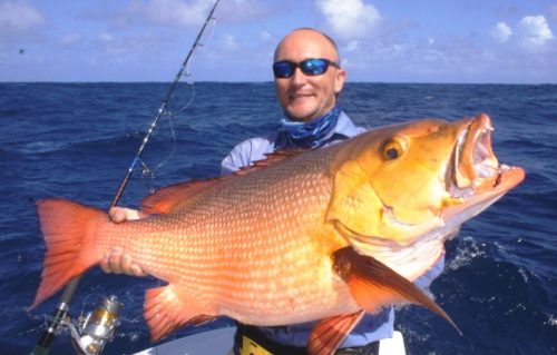 Red snapper for Igor on baiting - RodFishing Club - Rodrigues Island - Mauritius - Indian Ocean