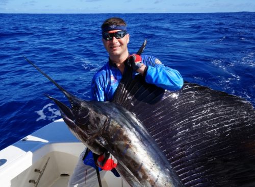 Sailfish caught on Heavy Spinning - Rod Fishing Club - Rodrigues Island - Mauritius - Indian Ocean