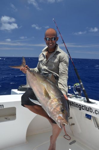 Seriola on jigging for Jeremy - Rod Fishing Club - Rodrigues Island - Mauritius - Indian Ocean