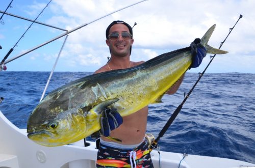 Tal and his dorado - Rod Fishing Club - Rodrigues Island - Mauritius - Indian Ocean