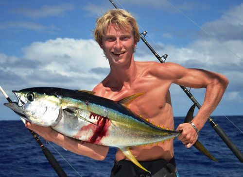 Yellowfin tuna - Rod Fishing Club - Rodrigues Island - Mauritius - Indian Ocean