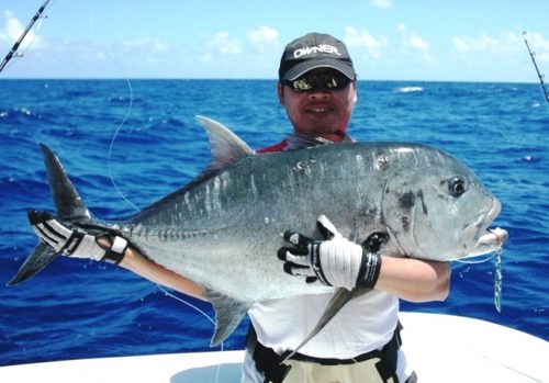 carangue ignobilis au jig - Rod Fishing Club - Ile Rodrigues - Maurice - Océan Indien