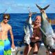 nice strike of yellowfin tunas - Rod Fishing Club - Rodrigues Island - Mauritius - Indian Ocean