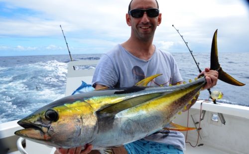 yellow fin tuna 16kg - Rod Fishing Club - Rodrigues Island - Mauritius - Indian Ocean