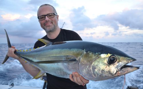 yellowfin tuna for Jerome - Rod Fishing Club - Rodrigues Island - Mauritius - Indian Ocean