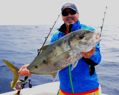 yellowspotted trevally on jigging - Rod Fishing Club - Rodrigues Island - Mauritius - Indian Ocean