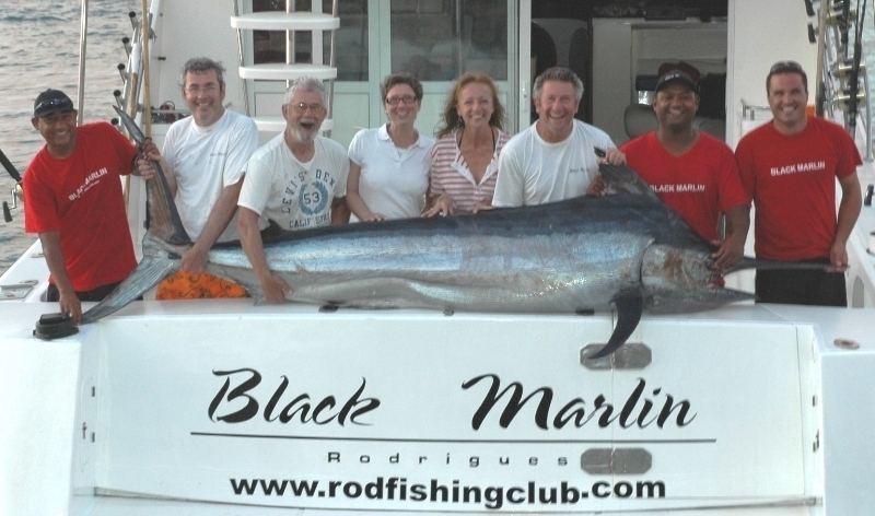 180kg marlin on trolling - Rod Fishing Club - Rodrigues Island - Mauritius - Indian Ocean