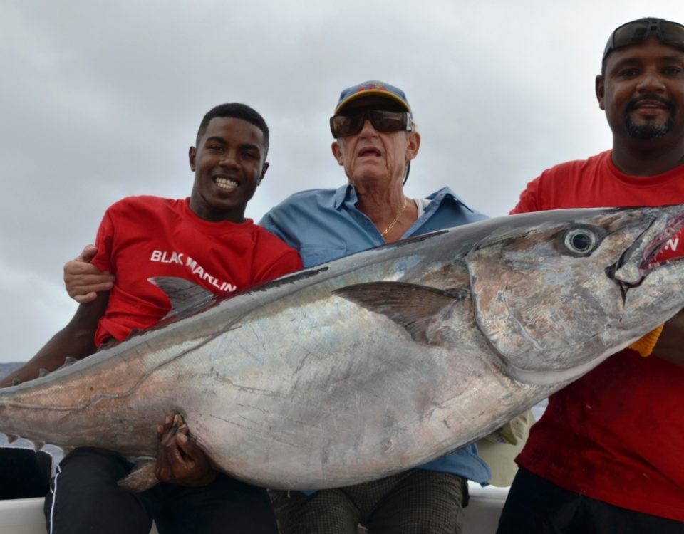 55.5kg doggy for our seniorJ.P. ! - Rod Fishing Club - Rodrigues Island - Mauritius - Indian Ocean