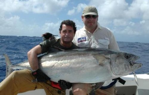 55kg doggy on jigging - Rod Fishing Club - Rodrigues Island - Mauritius - Indian Ocean