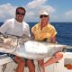 Barbara et un beau doggy sur le banc de l'Est - Rod Fishing Club - Ile Rodrigues - Maurice - Océan Indien