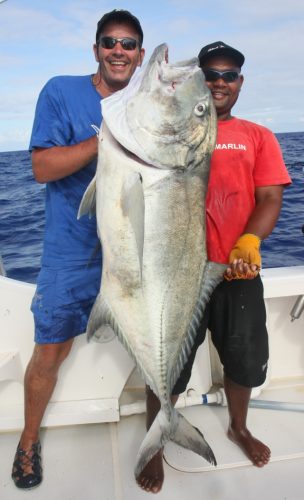 Big GT on jigging by Bruno - Rod Fishing Club - Rodrigues Island - Mauritius - Indian Ocean