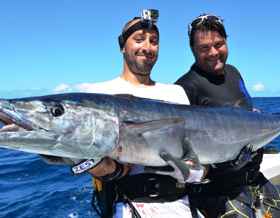 Big Wahoo on Hawkins Bank Rodrigues - Rod Fishing Club - Rodrigues Island - Mauritius - Indian Ocean