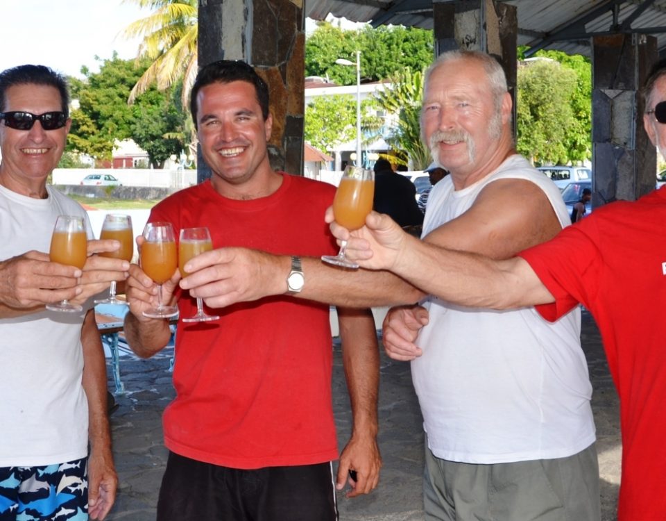 Cocktail important après la pêche - Rod Fishing Club - Ile Rodrigues - Maurice - Océan Indien