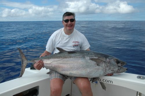 Doggy caught on baiting by Axel - Rod Fishing Club - Rodrigues Island - Mauritius - Indian Ocean