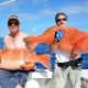 Double strike of big red corail trout - Rod Fishing Club - Rodrigues Island - Mauritius - Indian Ocean