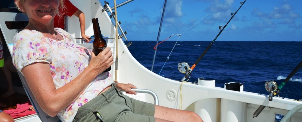 Good time for Lady also - Rod Fishing Club - Rodrigues Island - Mauritius - Indian Ocean