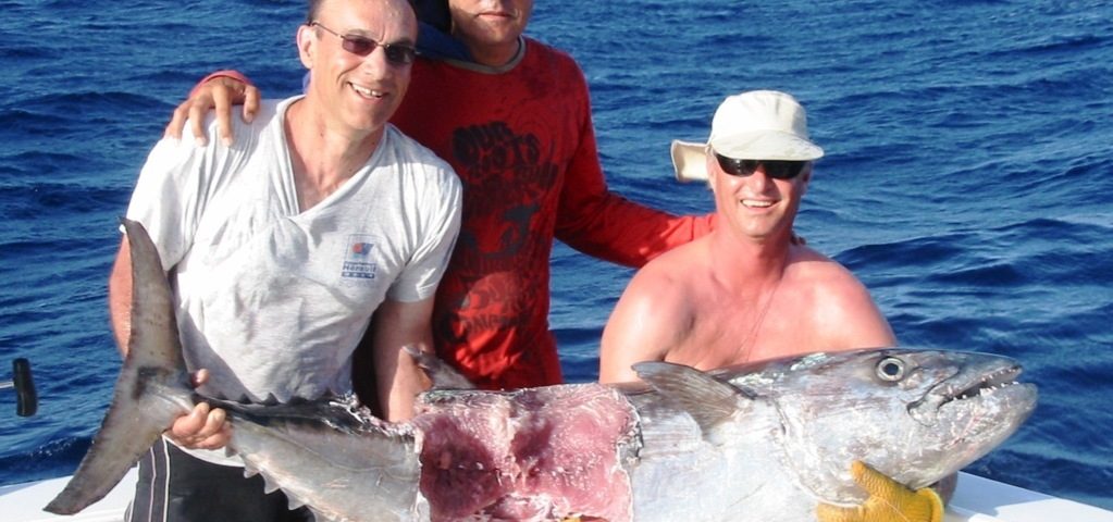 Malheureux thon à dents de chien - Rod Fishing Club - Ile Rodrigues - Maurice - Océan Indien