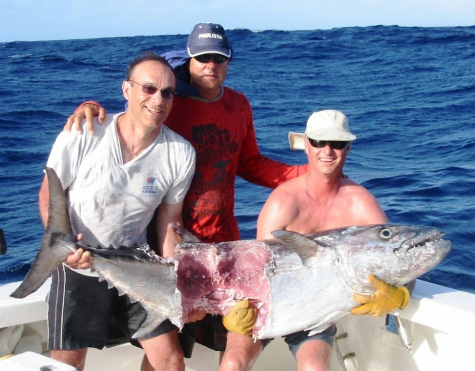 Malheureux thon à dents de chien - Rod Fishing Club - Ile Rodrigues - Maurice - Océan Indien