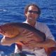 Red snapper on baiting by Richard - Rod Fishing Club - Rodrigues Island - Mauritius - Indian Ocean