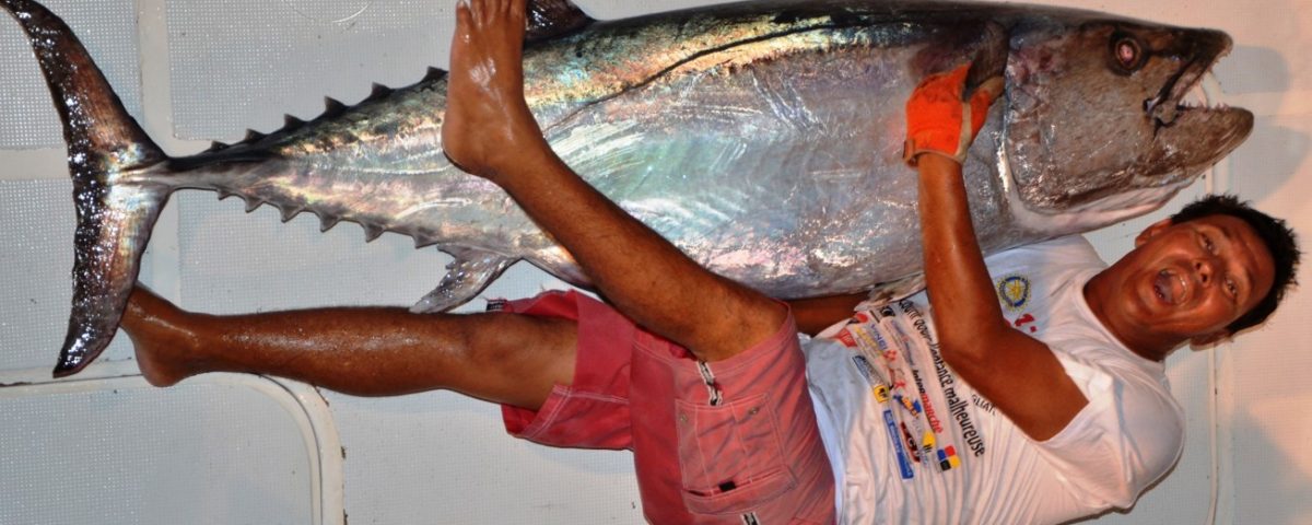 Thon à dents de chien 70 kg par Olivier - Rod Fishing Club - Ile Rodrigues - Maurice - Océan Indien