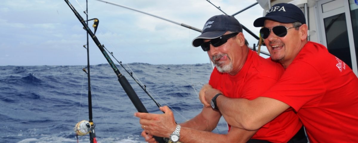 Viva Italia on the fighting chair - Rod Fishing Club - Rodrigues Island - Mauritius - Indian Ocean