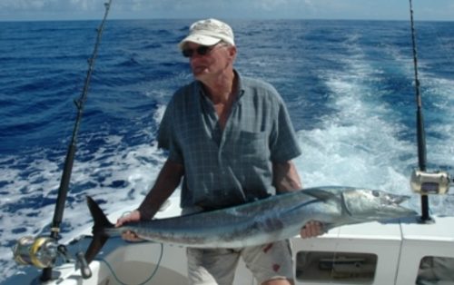 Wahoo by Jean Claude on trolling - Rod Fishing Club - Rodrigues Island - Mauritius - Indian Ocean