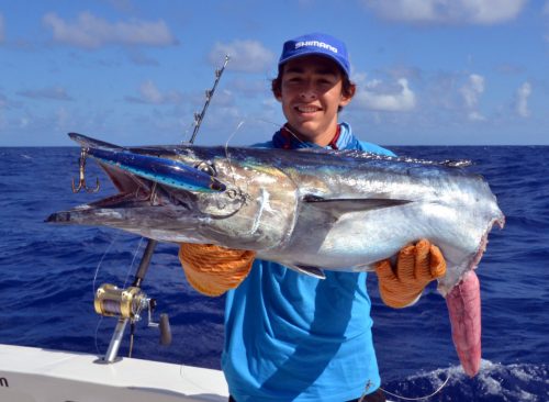 Head of wahoo caught on trolling by Marius after shark - www.rodfishingclub.com - Rodrigues Island - Mauritius - Indian Ocean