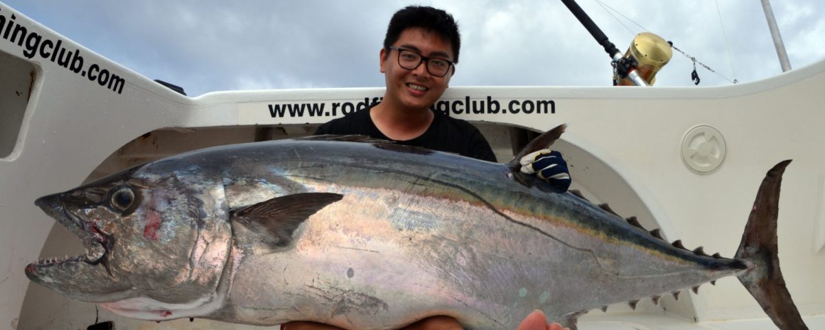 66kg doggy on live baiting by Fred - www.rodfishingclub.com - Rodrigues Island - Mauritius - Indian Ocean