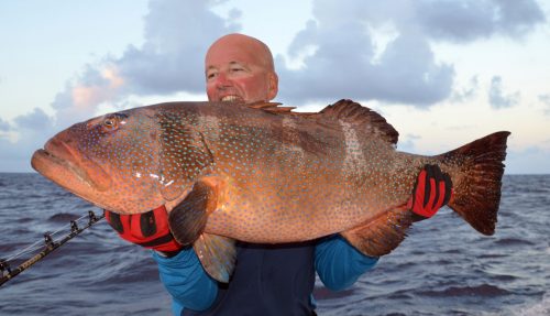 Mérou babone pris par Marc en pêche au jig -www.rodfishingclub.com - Ile Rodrigues - Maurice - Océan Indien