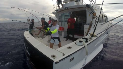 Touches en pêche a la traine - www.rodfishingclub.com - Ile Rodrigues - Maurice - Océan Indien