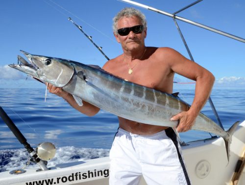 Wahoo pris au Rapala X-Rap 40 par Jacky - www.rodfishingclub.com - Ile Rodrigues - Maurice - Océan Indien