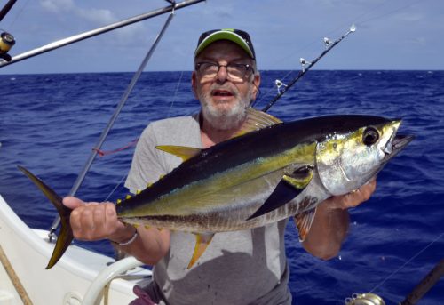 Yellowfin tuna by Maurice on trolling - www.rodfishingclub.com - Rodrigues Island - Mauritius - Indian Ocean