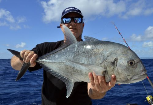 GT released on jigging by Lance - www.rodfishingclub.com - Rodrigues Island - Mauritius - Indian Ocean