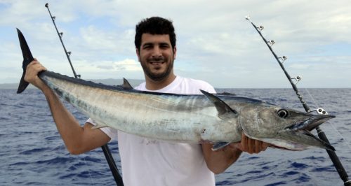 Wahoo for Nicolas on trolling - www.rodfishingclub.com - Rodrigues Island - Mauritius - Indian Ocean