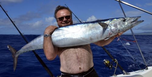 Wahoo pris en pêche a la traîne par Pierre - www.rodfishingclub.com - Ile Rodrigues - Maurice - Océan Indien