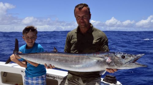 Wahoo en pêche a la traîne par Mathis - www.rodfishingclub.com -Rodrigues - Maurice - Océan Indien