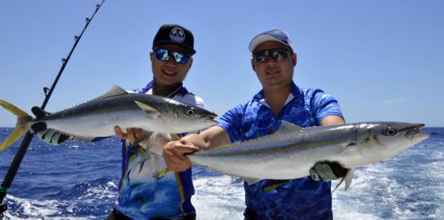 Coureurs arc en cile pris en slow jigging - www.rodfishingclub.com - Rodrigues - Maurice - Océan Indien